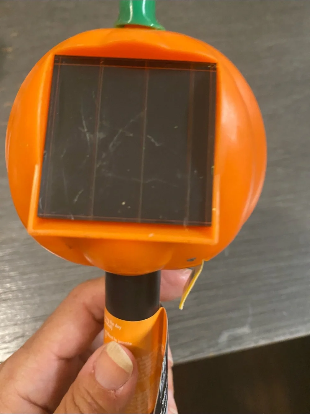 Solar Halloween Garden Stake Lights - Skull & Pumpkin (Orange, Black)